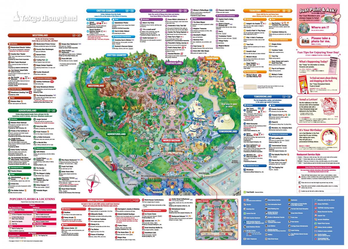 Tokyo Disneyland park map