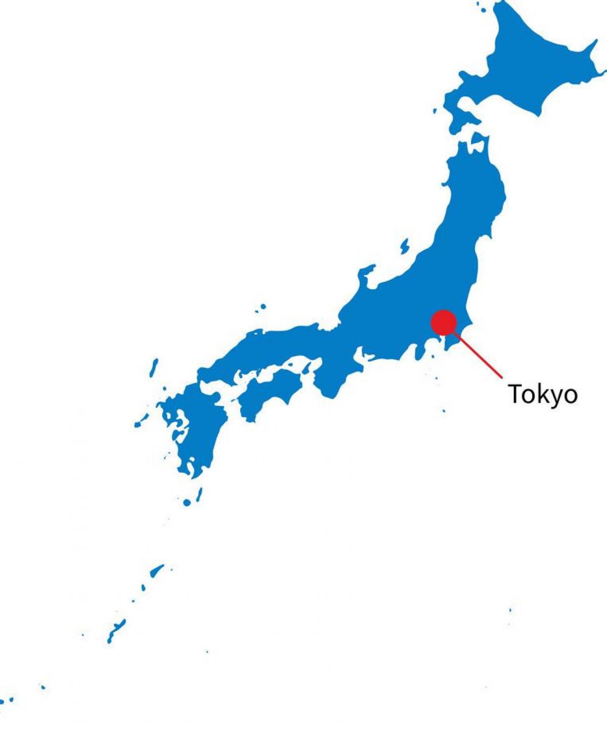 Tokyo on Japan map
