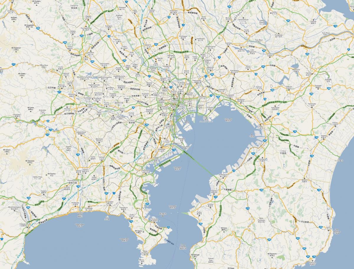 Tokyo roads map